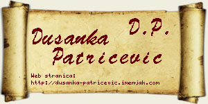 Dušanka Patričević vizit kartica